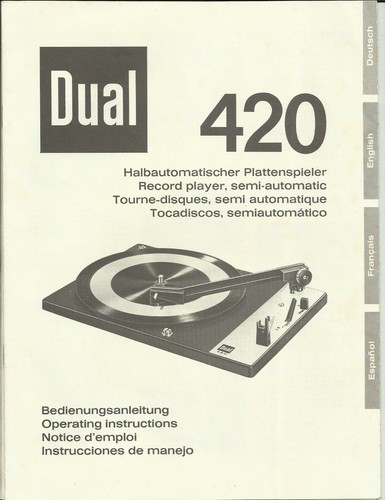 Manuale istruzione dual 420 - dual,